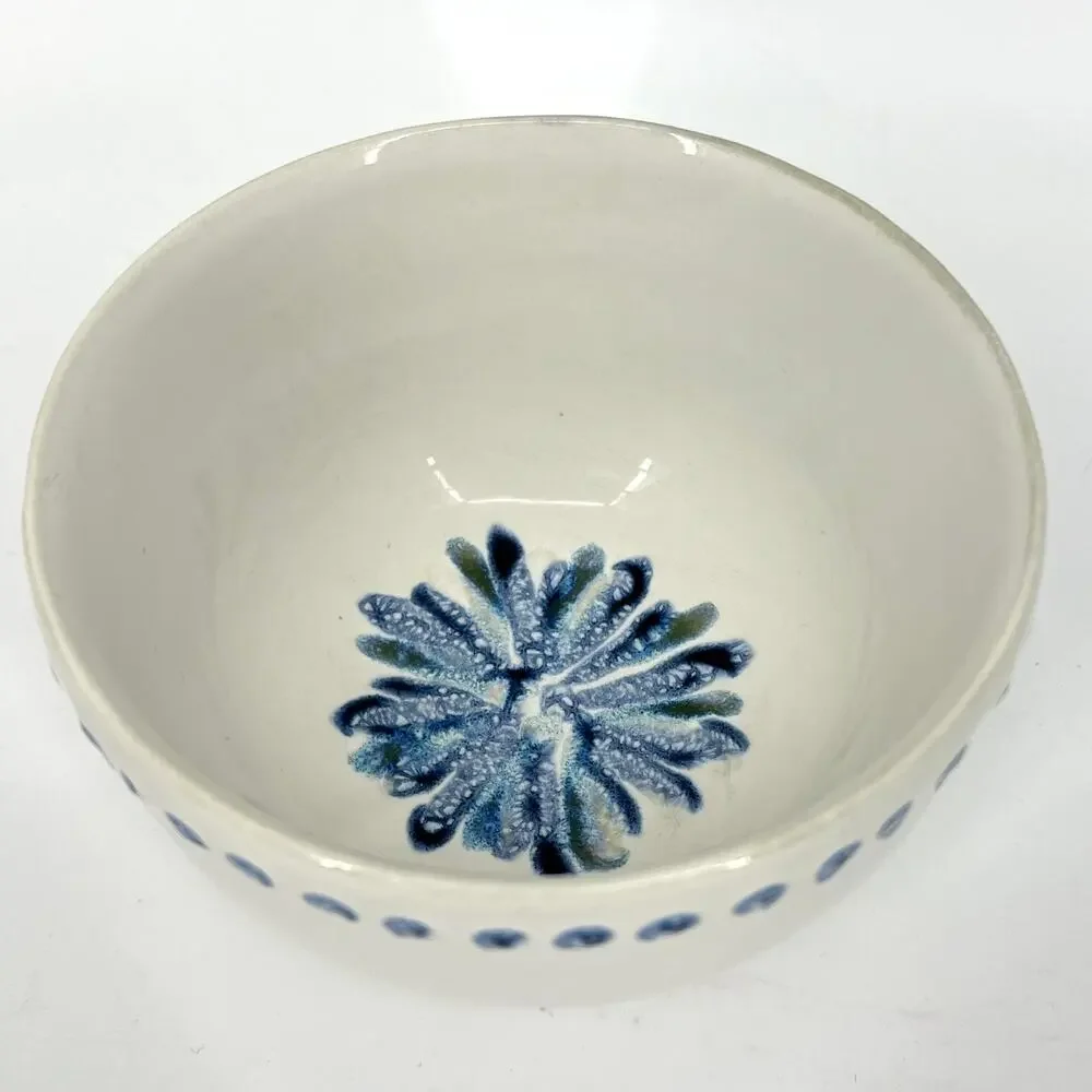 Anthropologie Ginny Blue Bloom Bowl 6